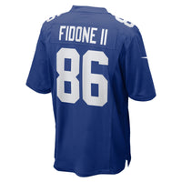New York Giants Thomas Fidone II Royal Team Game Jersey