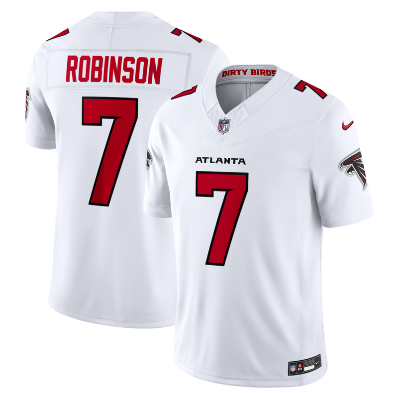 Atlanta Falcons Bijan Robinson White Vapor F.U.S.E. Stitched Limited Jersey