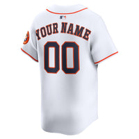 Houston Astros White Home Limited Custom Jersey