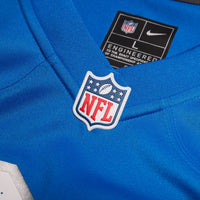 Detroit Lions Giovanni Manu Blue Team Game Jersey