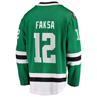 Dallas Stars Radek Faksa Kelly Green Home Breakaway Jersey