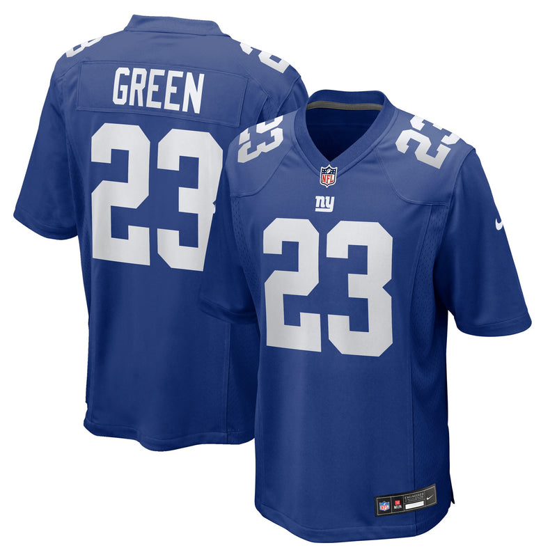 New York Giants Art Green Royal Team Game Jersey
