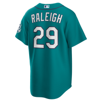 Seattle Mariners Cal Raleigh Teal Alternate 50th Season Patch Stadium Jersey