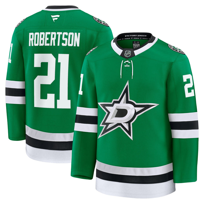 Dallas Stars Jason Robertson Kelly Green Home Premium Jersey
