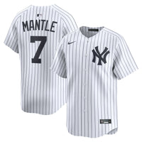New York Yankees Mickey Mantle White Home Limited Player Jersey