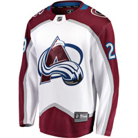 Colorado Avalanche Nathan MacKinnon White Breakaway Jersey