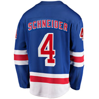 New York Rangers Braden Schneider Blue Home Premier Breakaway Player Jersey