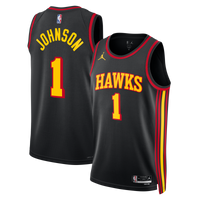 Atlanta Hawks Statement Edition Swingman Jersey - Black - Jalen Johnson