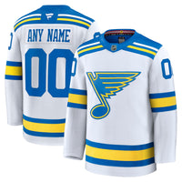 St. Louis Blues White Away Premium Custom Jersey