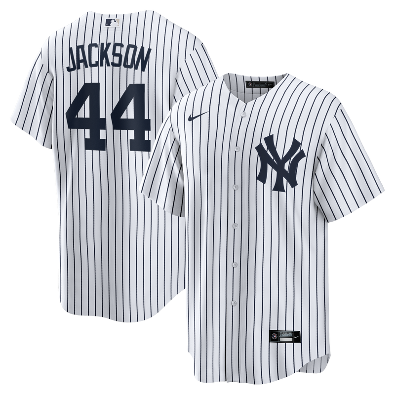 New York Yankees Reggie Jackson White Home Retired Player Replica Jersey