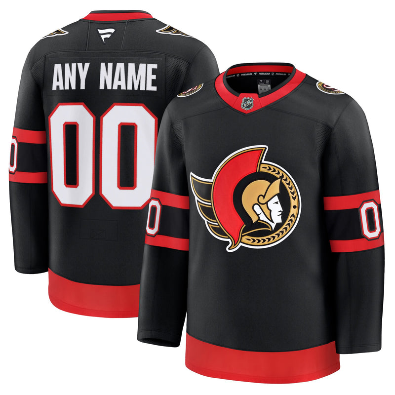 Ottawa Senators Black Home Premium Custom Jersey
