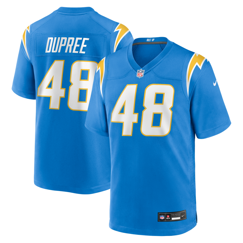 Los Angeles Chargers Bud Dupree Powder Blue Team Game Jersey