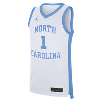 #1 White North Carolina Tar Heels Alternate Replica Jersey