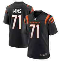 Cincinnati Bengals Amarius Mims Black Player Game Jersey