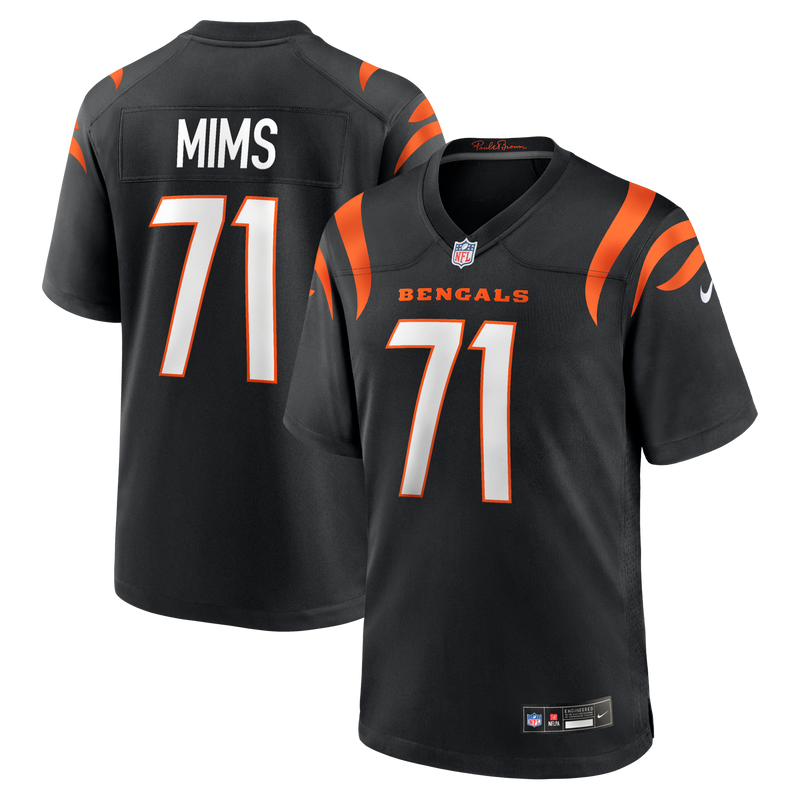 Cincinnati Bengals Amarius Mims Black Player Game Jersey