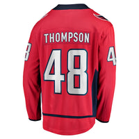 Washington Capitals Logan Thompson Red Home Premier Breakaway Player Jersey