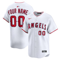 Los Angeles Angels White Home Limited Custom Jersey