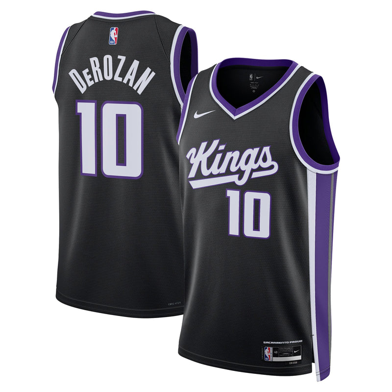 Sacramento Kings Icon Edition Swingman Jersey - Black - DeMar DeRozan