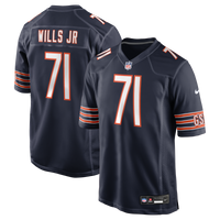 Chicago Bears Jedrick Wills Jr. Navy Team Game Jersey