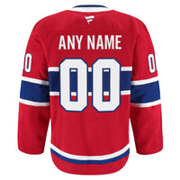 Montreal Canadiens Red Home Authentic Pro Custom Jersey