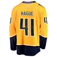 Nashville Predators Nicolas Hague Gold Home Breakaway Jersey