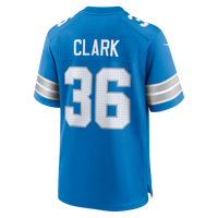 Detroit Lions Chuck Clark Blue Team Game Jersey