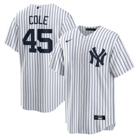 New York Yankees Gerrit Cole White Home Replica Player Name Jersey