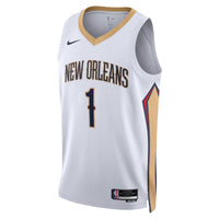 New Orleans Pelicans Association Edition Swingman Jersey - White - Zion Williamson