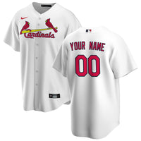St. Louis Cardinals White Home Replica Custom Jersey