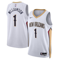 New Orleans Pelicans Association Edition Swingman Jersey - White - Zion Williamson