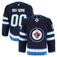 Winnipeg Jets Navy Home Authentic Pro Custom Jersey
