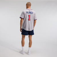 Atlanta Braves Ozzie Albies Gray Road Limited Player Jersey