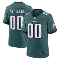 Philadelphia Eagles Midnight Green Custom Game Jersey