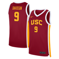 Jazzy Davidson Cardinal USC Trojans Road Replica Basketball Jersey