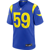 Los Angeles Rams Darryl Peterson Royal Game Jersey