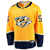 Nashville Predators Erik Haula Gold Home Breakaway Jersey
