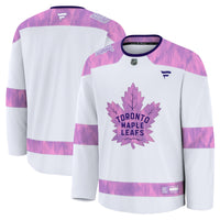 Toronto Maple Leafs White 2024 Hockey Fights Cancer Practice Jersey
