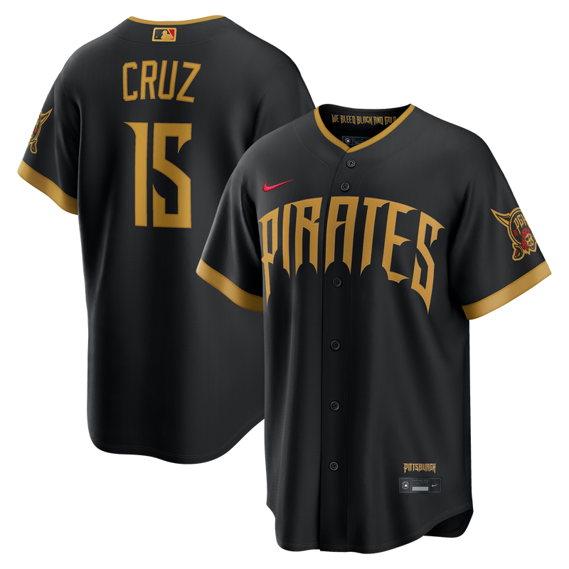 Pittsburgh Pirates Oneil Cruz Black 2026 City Connect Stadium Jersey
