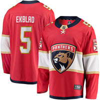 Florida Panthers Aaron Ekblad Red Home Team Breakaway Player Jersey
