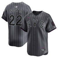 New York Mets Juan Soto Gray City Connect Limited Player Jersey