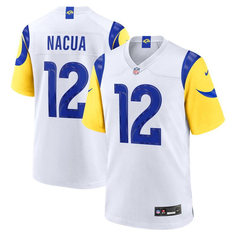 Los Angeles Rams Puka Nacua White White Game Player Jersey