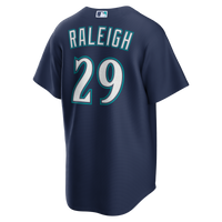 Seattle Mariners Cal Raleigh Navy Road Replica Jersey