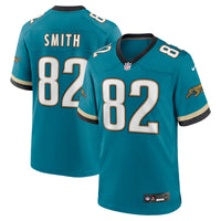 Jacksonville Jaguars Jimmy Smith Teal Retired Player Alternate Game Jersey