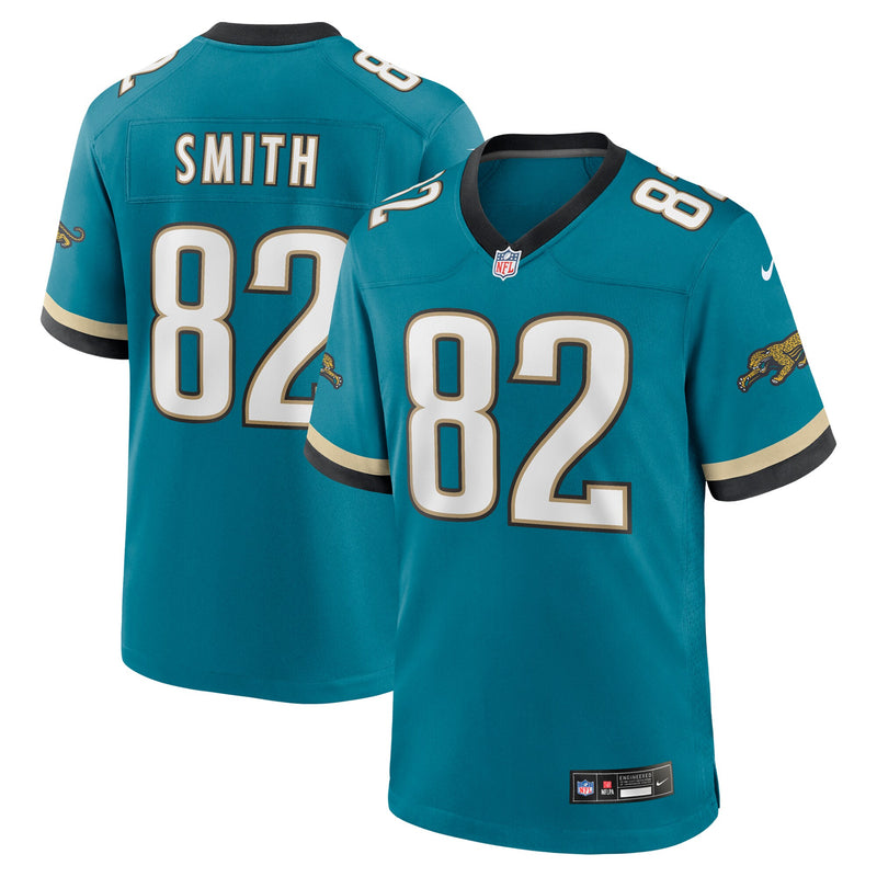 Jacksonville Jaguars Jimmy Smith Teal Retired Player Alternate Game Jersey