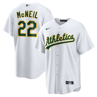 Athletics Jeff McNeil White Home Replica Jersey