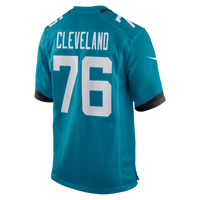 Jacksonville Jaguars Ezra Cleveland Teal Game Jersey