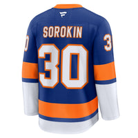 New York Islanders Ilya Sorokin Royal Home Premium Jersey