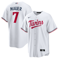 Minnesota Twins Joe Mauer White Home Retired Player Replica Jersey