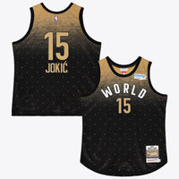 NBA Nikola Jokic 2016 World Authentic Jersey All-Star - Black/Gold