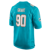 Miami Dolphins Kenneth Grant Aqua Team Game Jersey
